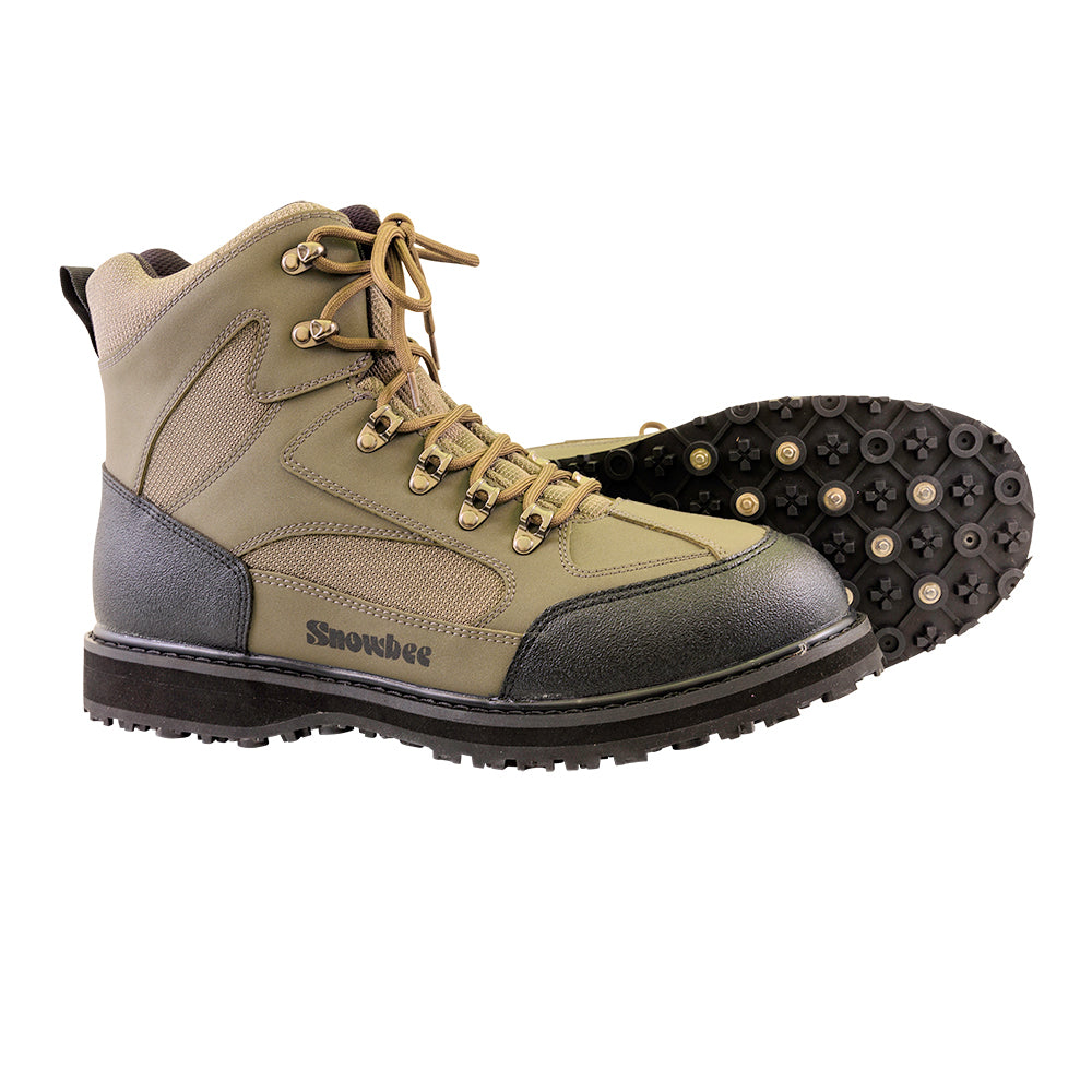 Snowbee Stream-Trek Studded Rubber Sole Wading Boots - 10