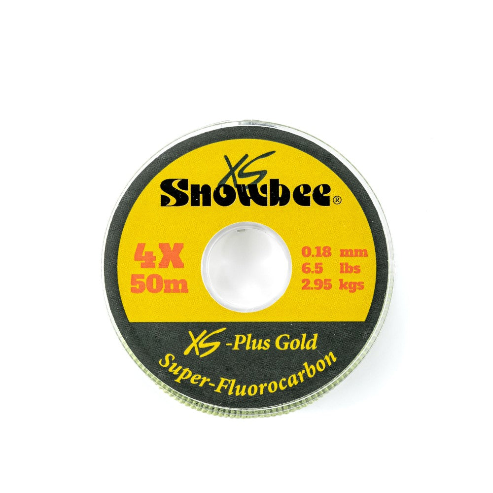 Snowbee XS-Plus Gold Super-Fluorocarbon Line 3X 0.20Mm 7.5Lbs X 50m