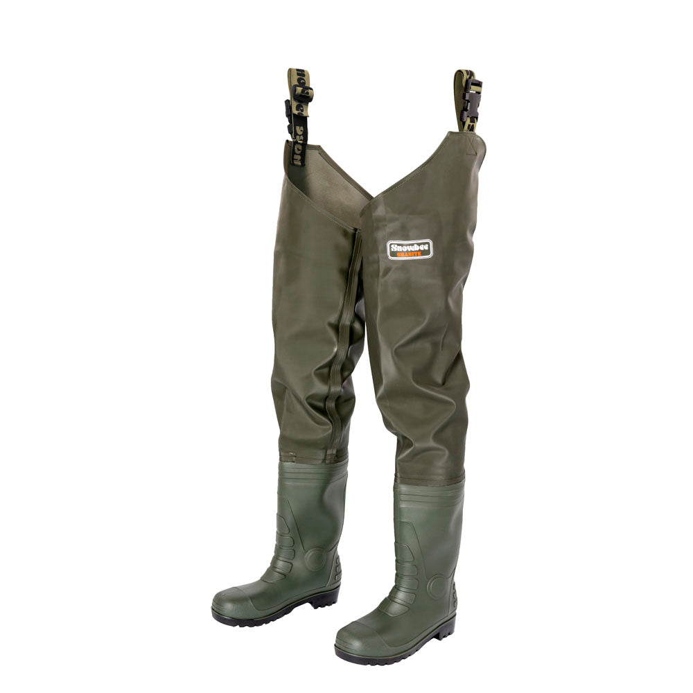 Snowbee Granite PVC Cleated Bootfoot Thigh Waders - 4