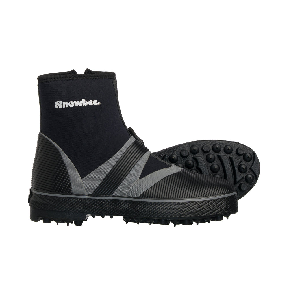 Snowbee Mens Rockhopper Spike Sole Wading Boots - Black/Grey - 7