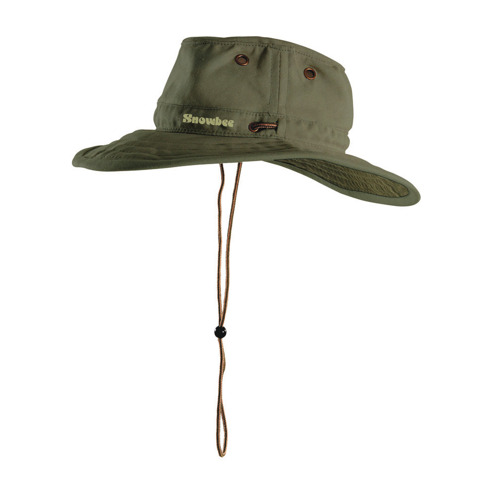 Snowbee Men Ranger Wide Brim Hat - Dk Olive Small