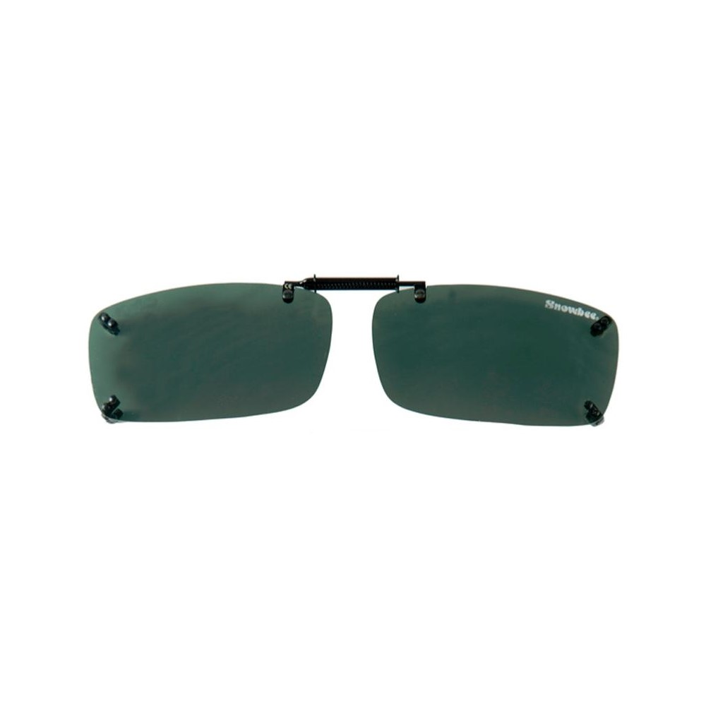 Snowbee Clip-On/Flip-Up Sunglasses Smoke/Green - S