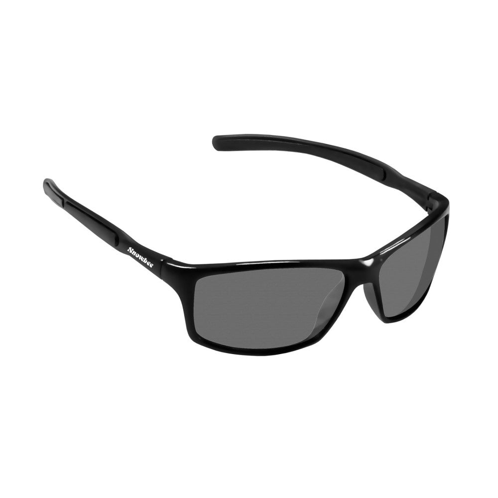 Snowbee Classic Wrap-Around Full Frame Sunglasses - Black/Smoke