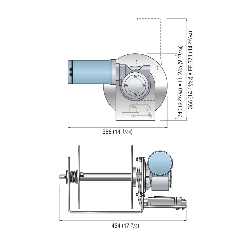 Quick SF Stressfree Capstan - Mini Extra Wide 500W With Free Fall