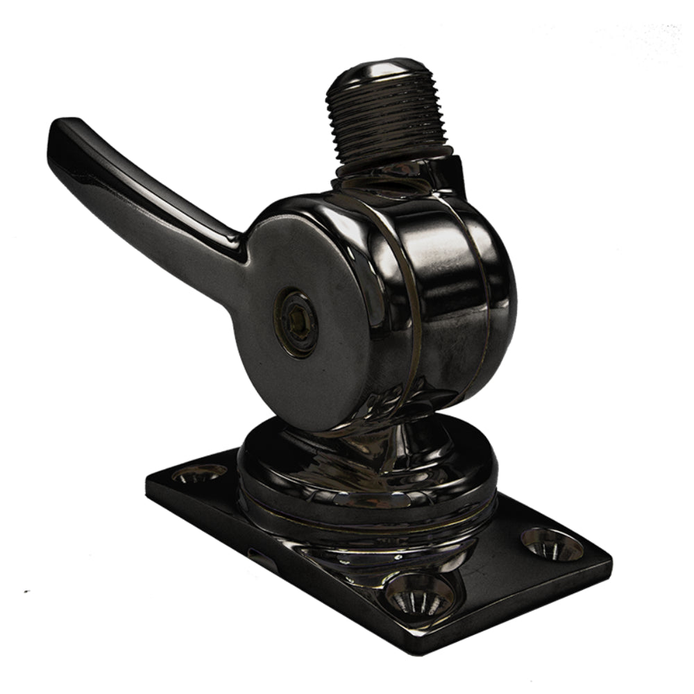 Shakespeare Marine 6187-BL S/Steel Low Profile Ratchet Mount - Black