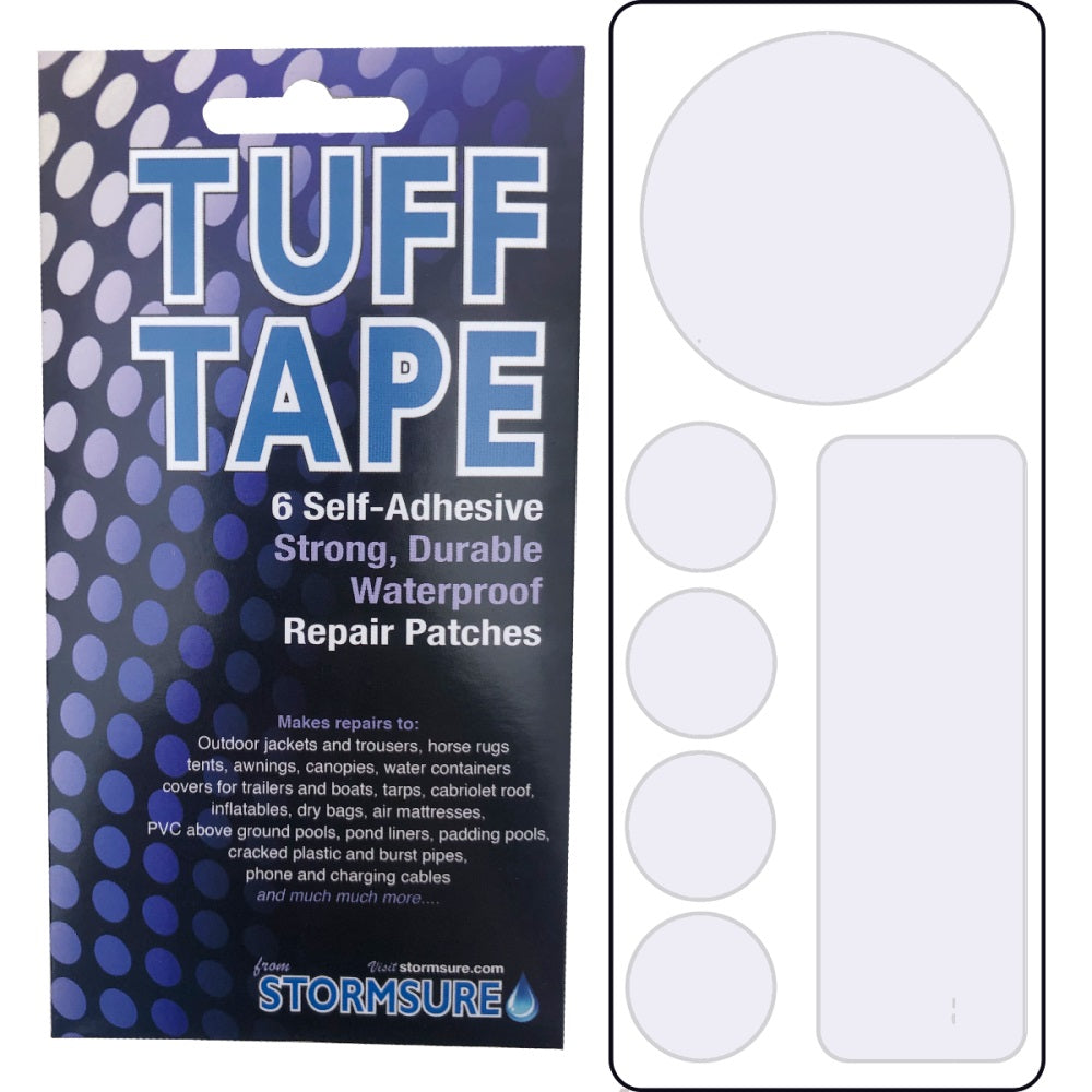 Snowbee Tuff-Tape - 6 X Self-Adhesive W/Proof Patches