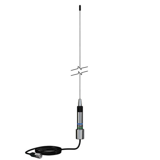 Shakespeare Stainless Steel 3dB AIS Mini Whip Antenna - 0.9m and ratchet mount