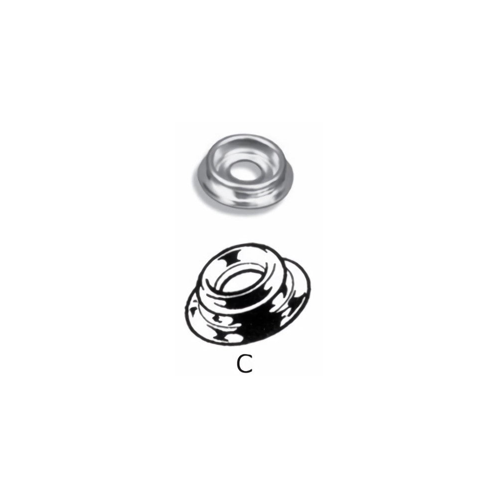Osculati Stainless Steel Snap Fastener C - Pack of 1000