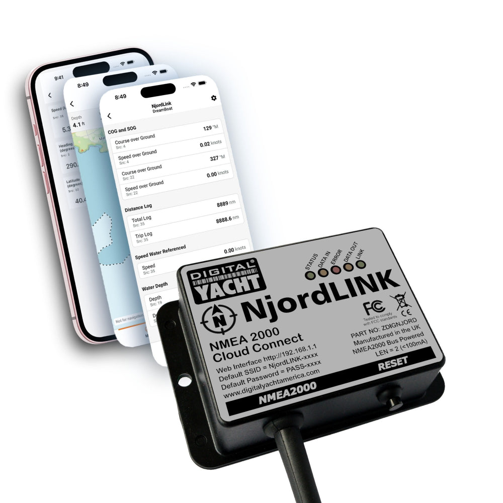 Digital Yacht Njordlink NMEA 2000 Boat Monitoring Solution
