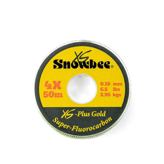 Snowbee XS-Plus Gold Super-Fluorocarbon Line 5X 0.16Mm 5.5Lbs X 50m
