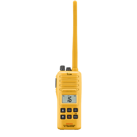 ICOM IC-GM1600E GMDSS Survival Craft VHF Handheld Radio With Lithium Ion Pack
