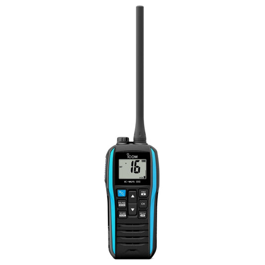 Icom IC-M25 EVO Handheld Buoyant Marine VHF Radio - Blue