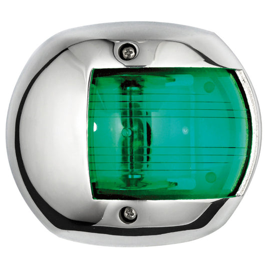 Osculati Compact 12 Stainless Steel Navigation Light - 112.5° Stbd