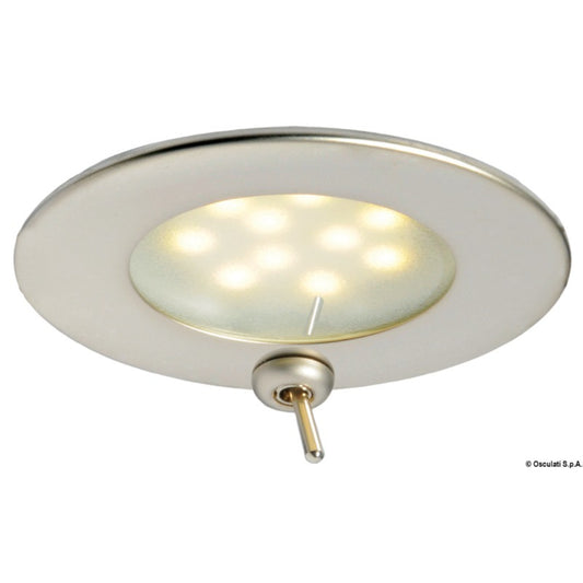 Osculati Atria Satin-finish LED Ceiling Light With Switch - White