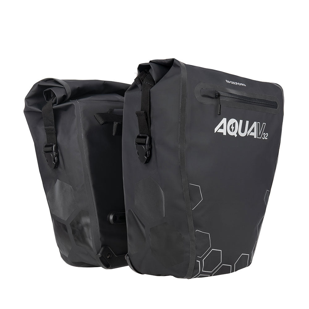 Oxford Aqua V 32 Double Pannier - Black