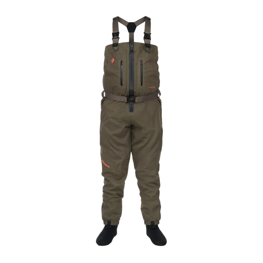 Snowbee Prestige STX2 Breathable Zip-Front Stocking Chest Wader - XLS