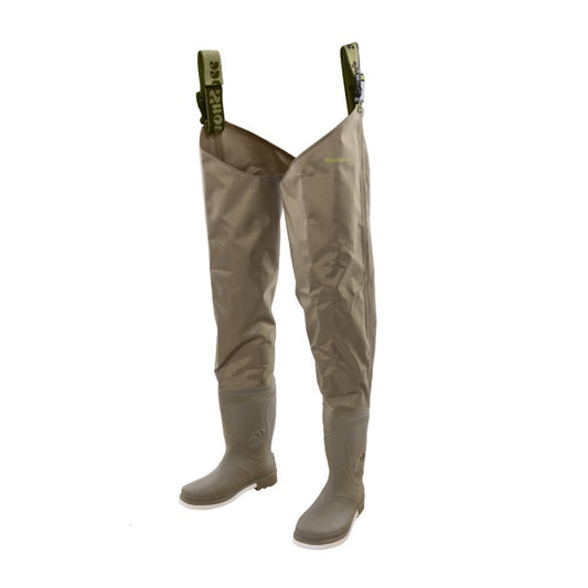 Snowbee Wadermaster 210D Nylon Combi-Felt Bootfoot Thigh Waders - 6