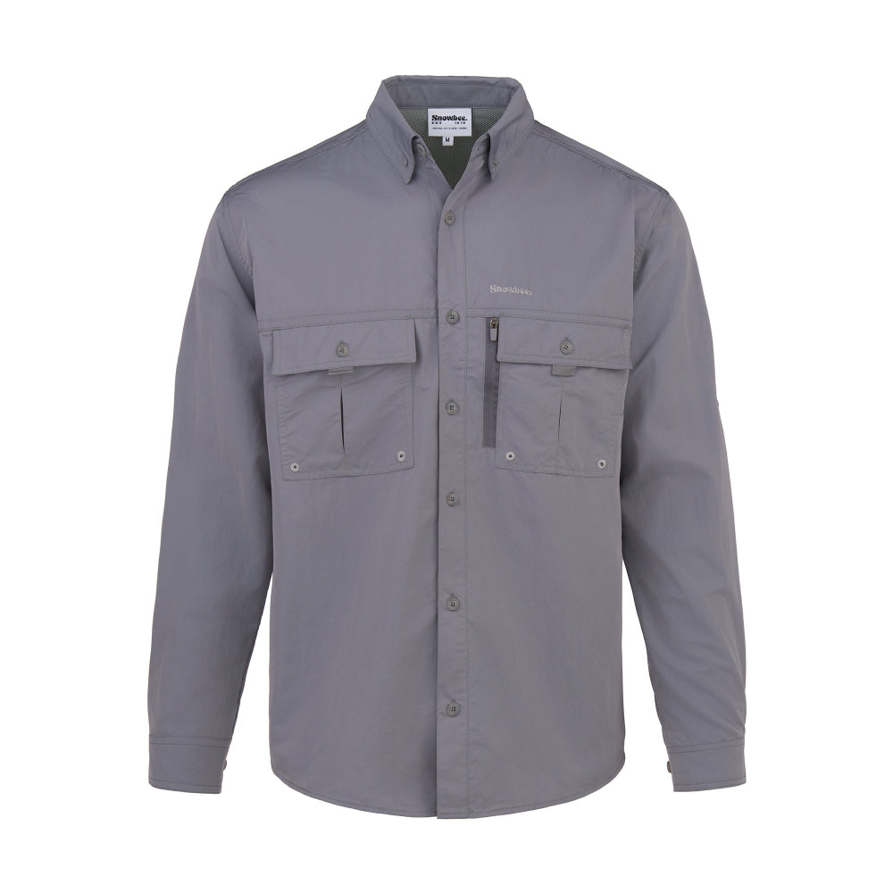 Snowbee Prestige Technical Fishing Shirt - Grey - XL