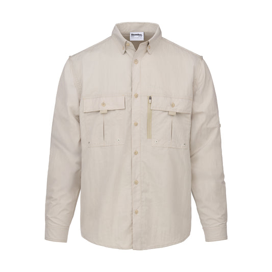 Snowbee Prestige Technical Fishing Shirt - Taupe - XL