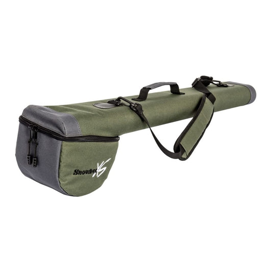 Snowbee Double Travel Fly Rod/Reel case - Sage Green/Grey