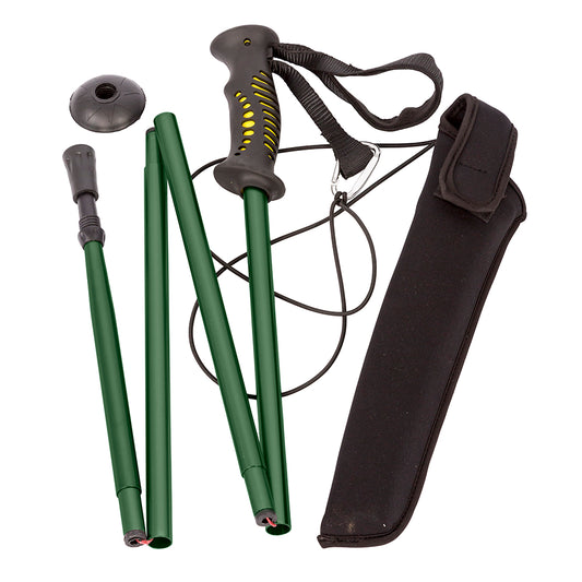 Snowbee Prestige Folding Wading Staff - Green / Black One Size