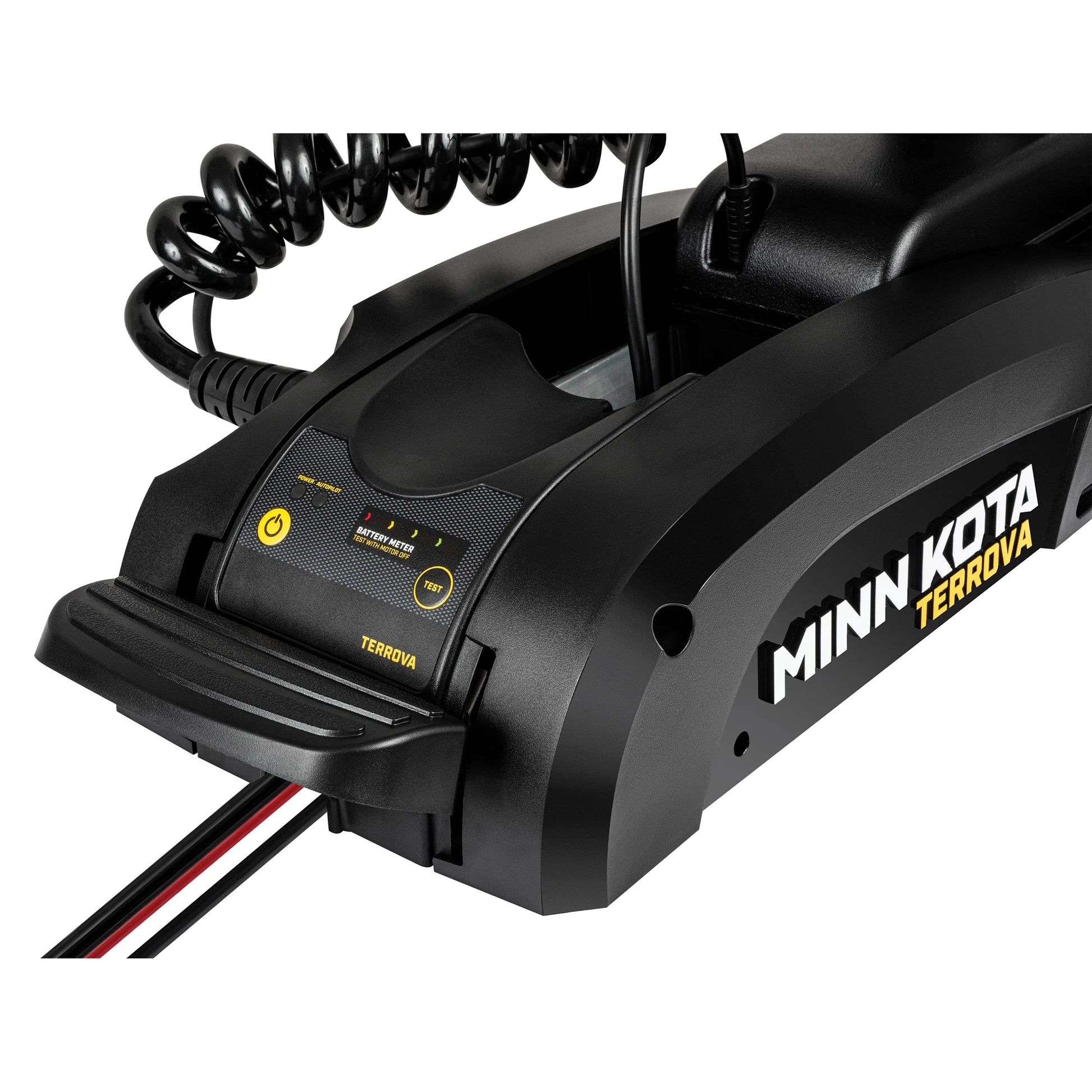 Minn Kota Terrova electric trolling motor mounting base on a white background