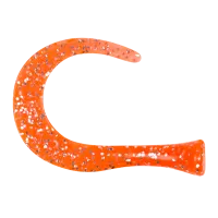 Strike Pro Guppie jnr 11cm spare tails ORANGE GLITTER
