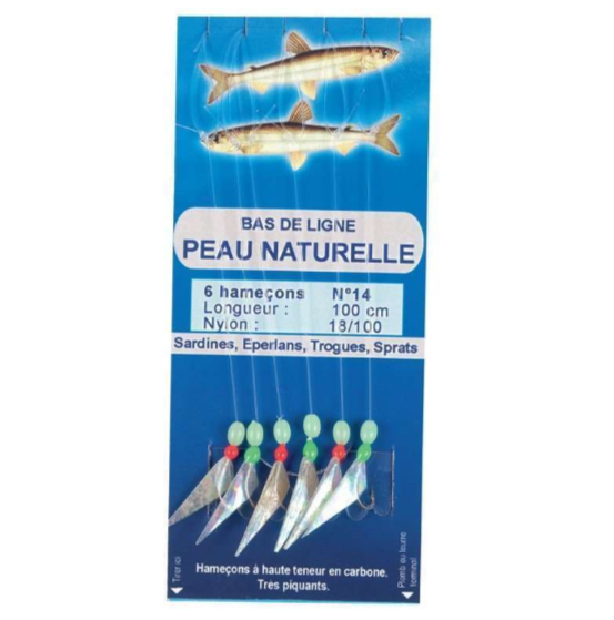 sabiki rig with size 16 hooks for catching small fish like sandeel, sprats and sardines