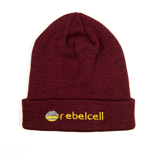 Rebelcell Branded Beanie Cap - Burgundy