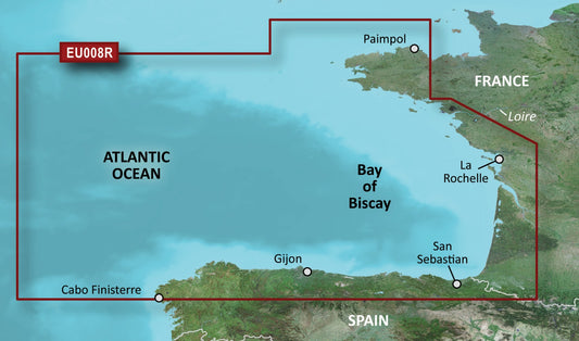 Garmin BlueChart G3 Regular Area - HXEU008R Bay of Biscay