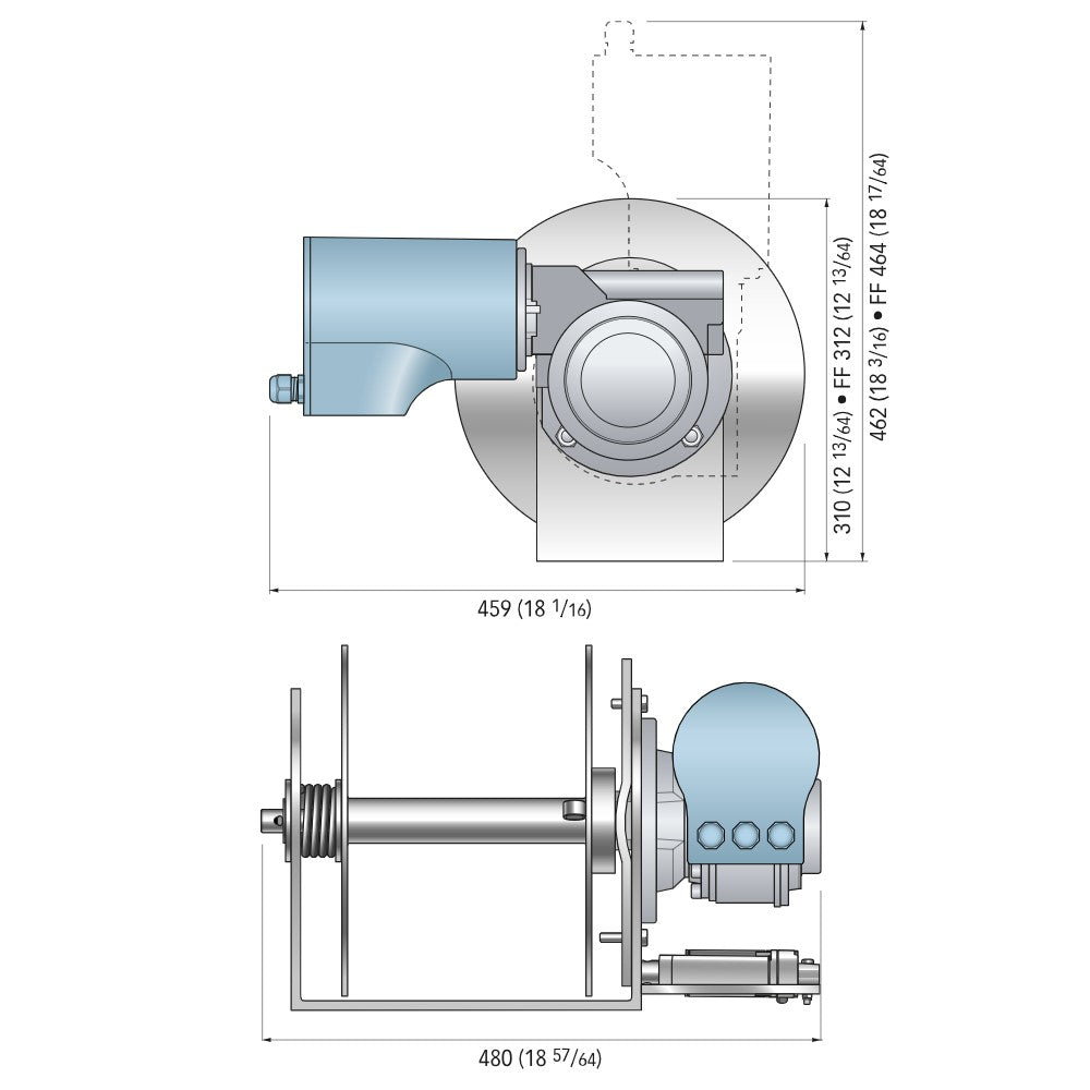 Quick SF Stressfree Capstan - Maxi 1400W With Free Fall