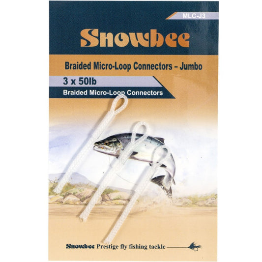 Snowbee Micro-Loop Connectors - 50lb Jumbo x 3