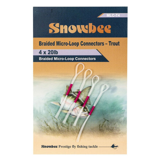 Snowbee Micro-Loop Connectors - 20lb Trout x 4