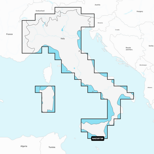 Navionics+ Regular Chart: EU073R - Italy Lakes & Rivers