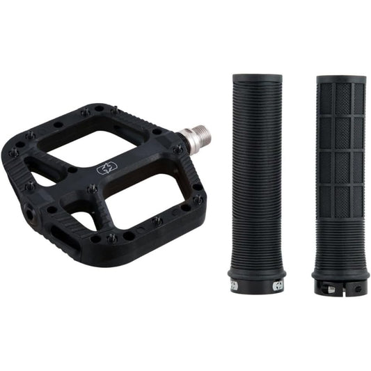 Oxford Loam Pedal & Driver Grip Bundle Black