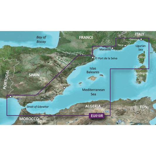 Garmin BlueChart G3 - HXEU010R: Spain Mediterranean Coast