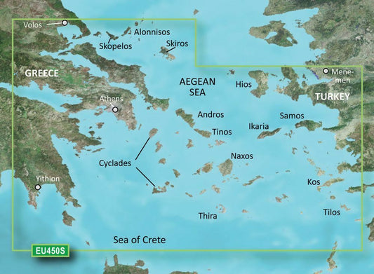 Garmin BlueChart G3 Vision Small Area - VEU450S - Athens & Cyclades