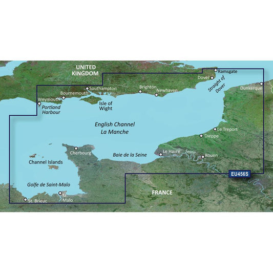 Garmin BlueChart G3 Vision - VEU456S: English Channel Cent-East