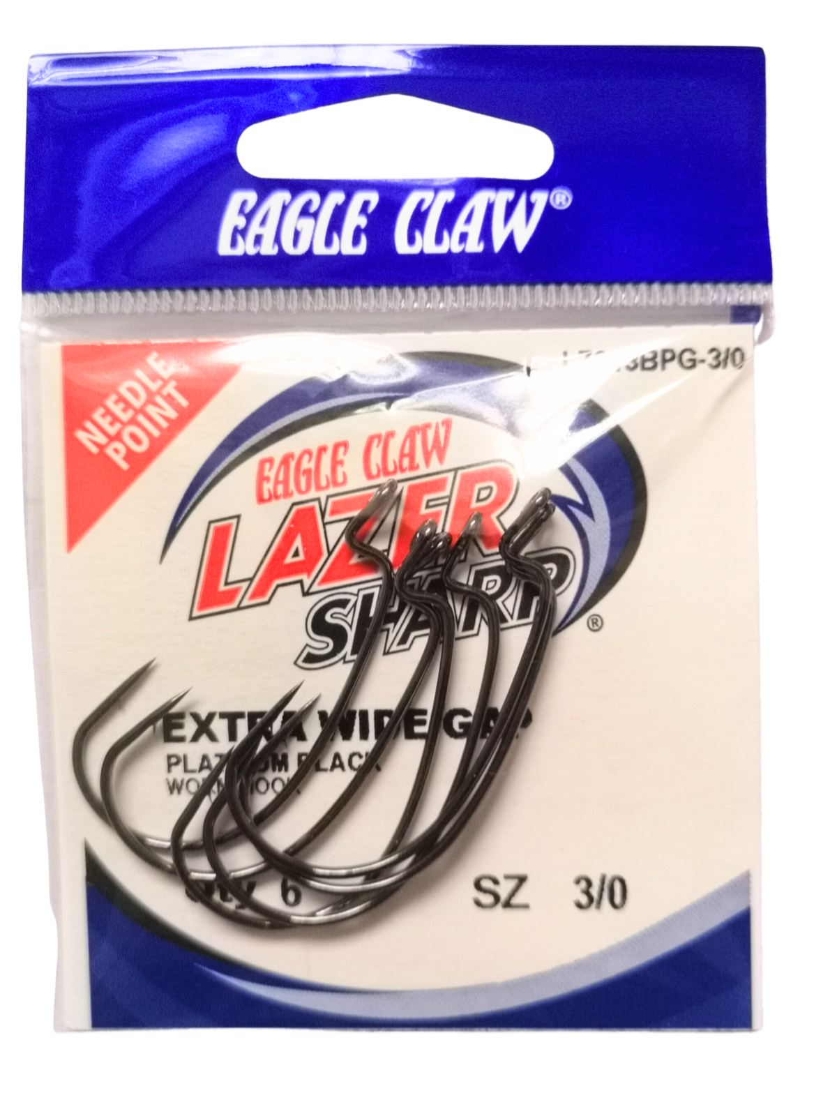 Eagle claw L7013BP Worm EWG Size 1/0