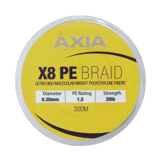 X8 PE Braid | 0.20mm-20lb | Moss Green | 300m