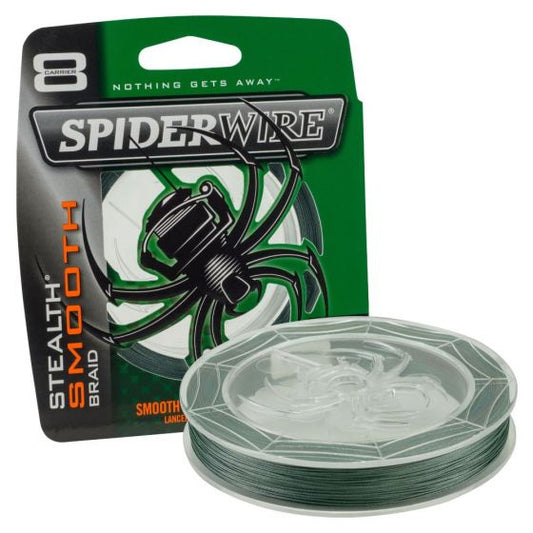 Spiderwire Smooth 8 Braid Moss Green Fishing Line-0.17 mm-300 m